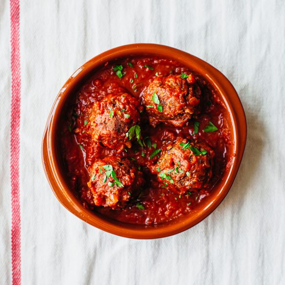 Smokey Spanish Style Vegan Meatballs Recipe Smokey Spanish Style Vegan Meatballs Recipe