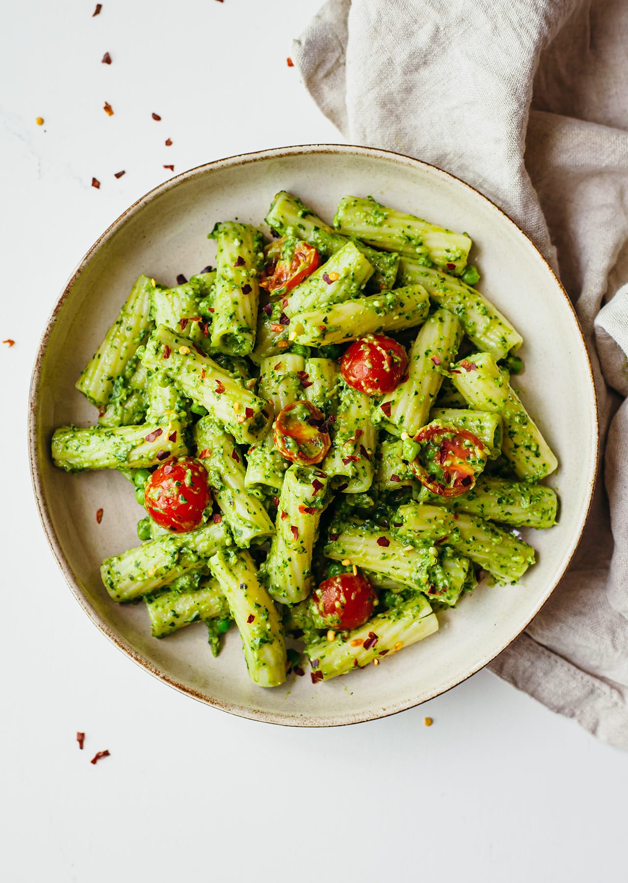 Vegan Avocado Pesto Pasta Recipe