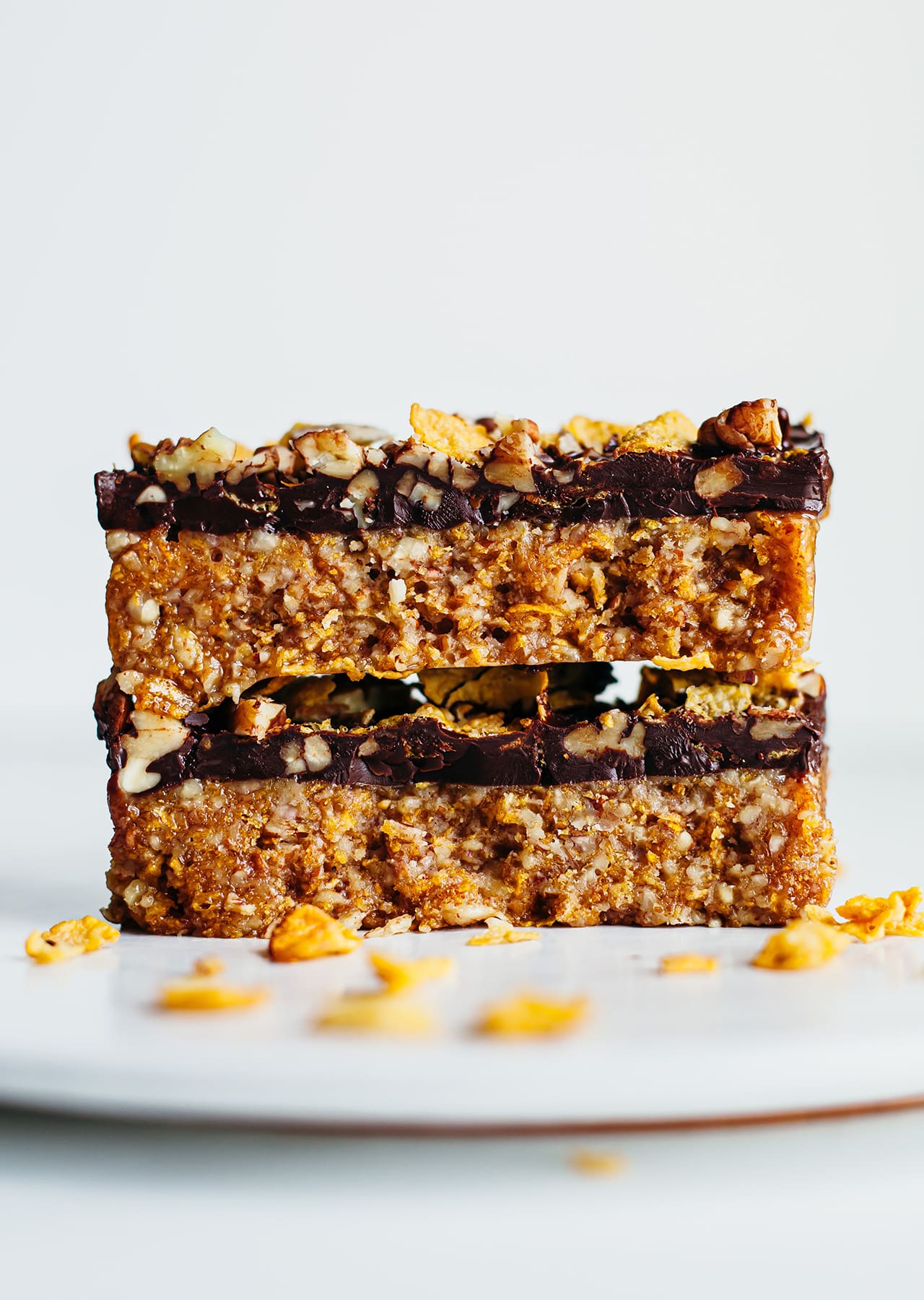 Maple Pecan Chocolate Cornflake Bars Vegan Recipe