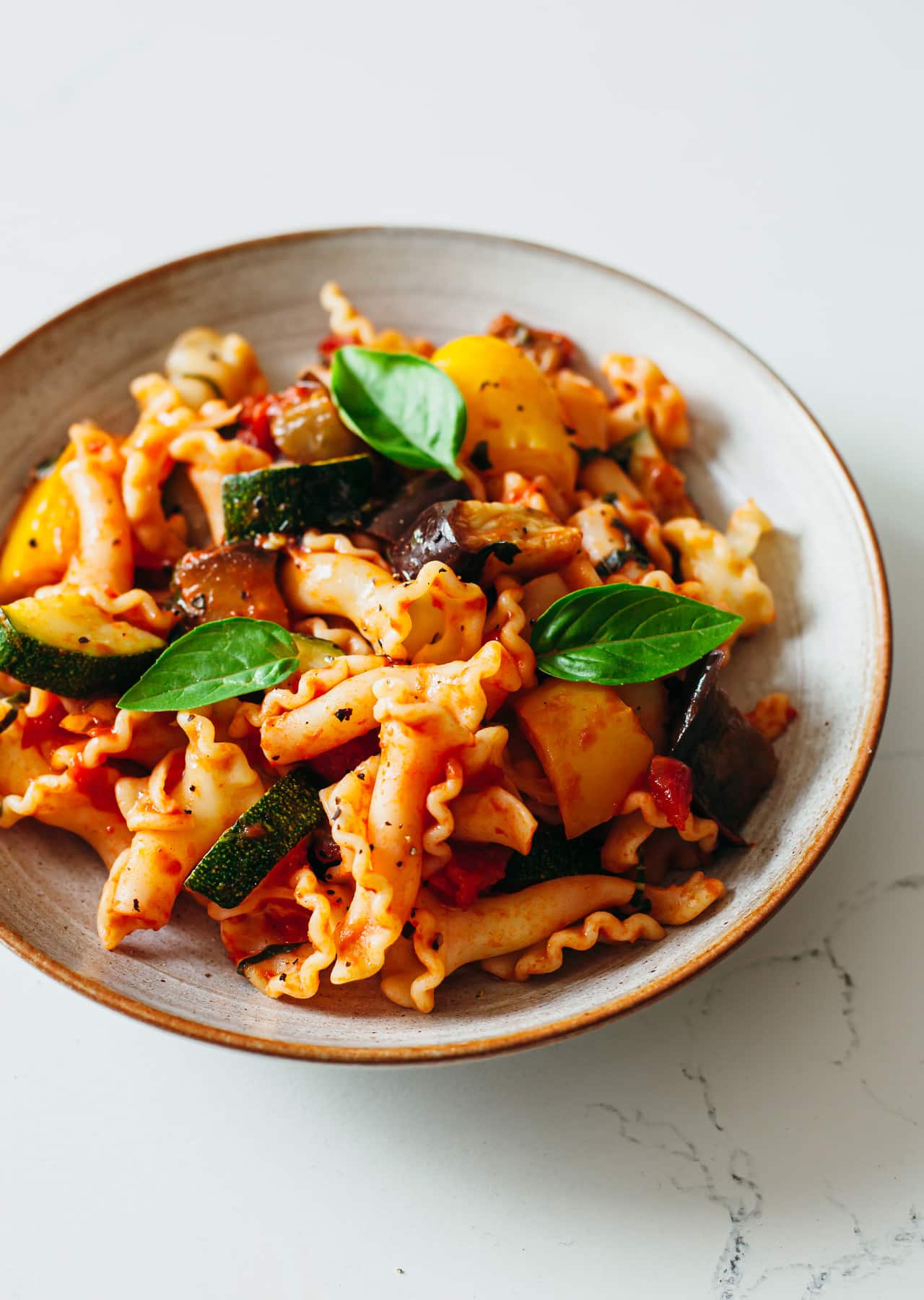 Ratatouille Pasta Vegan Recipe