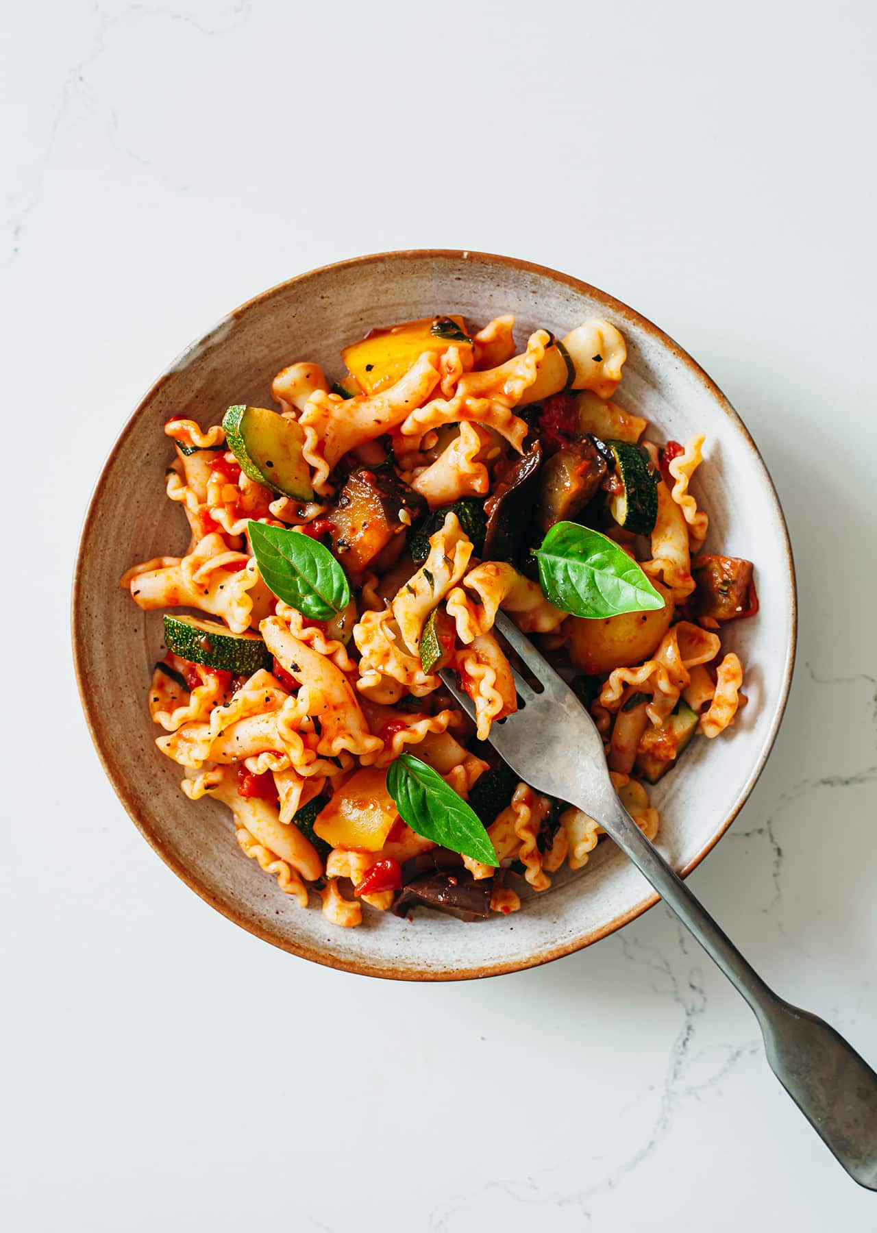 Ratatouille Pasta Vegan Recipe