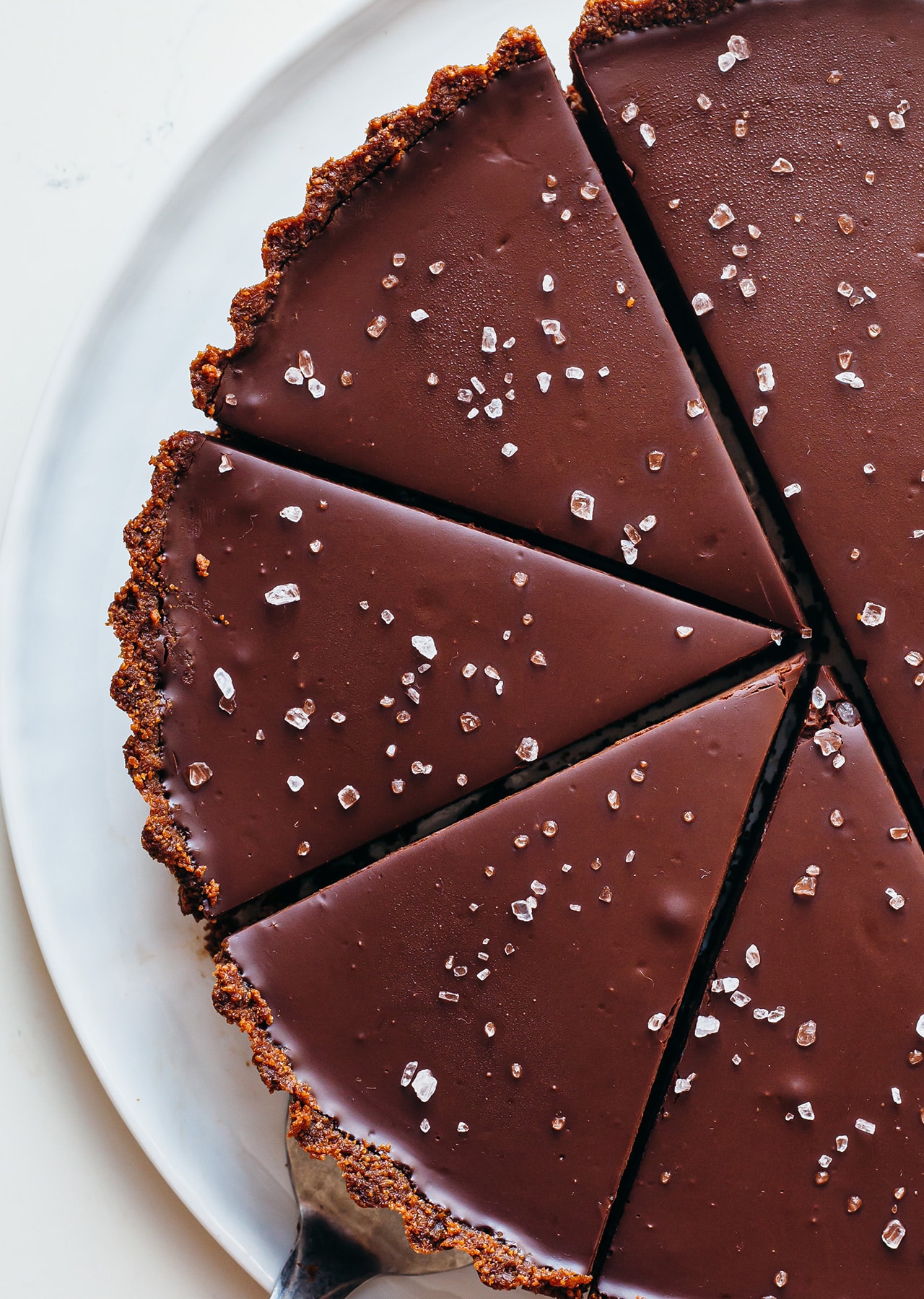 Salted Chocolate Orange Tart