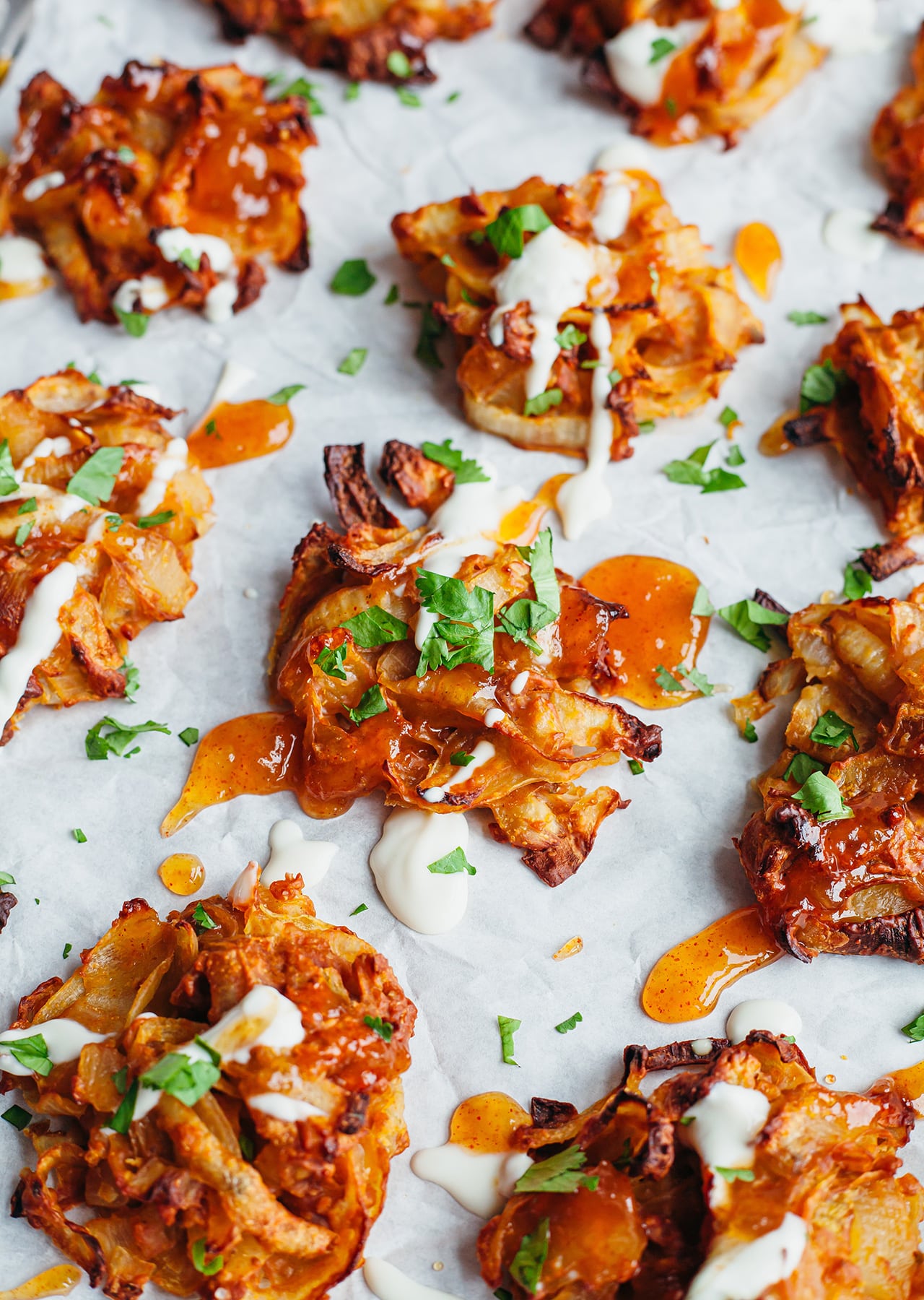 Baked Onion Bhajis - So Vegan