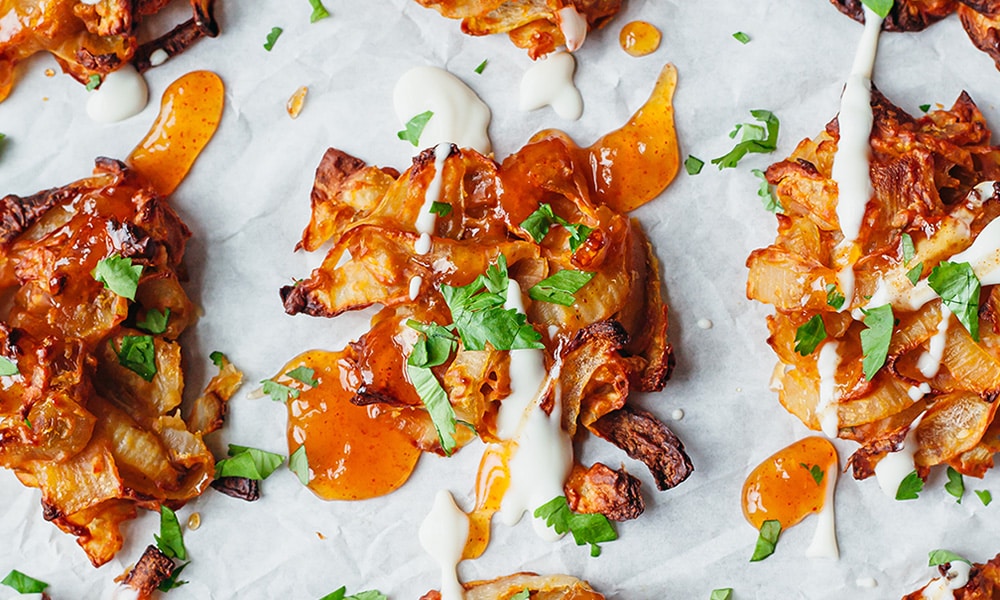 Baked Onion Bhajis So Vegan