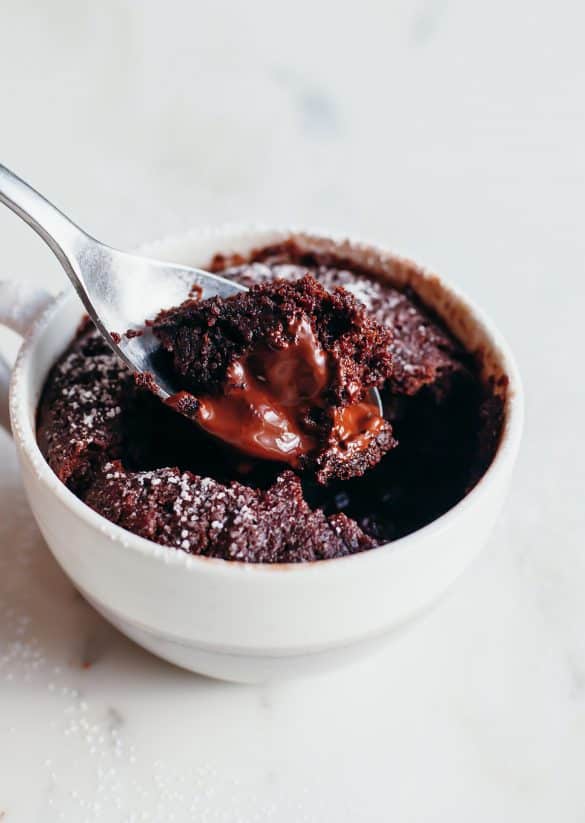 Vegan Gooey Chocolate Mug Cake Recipe