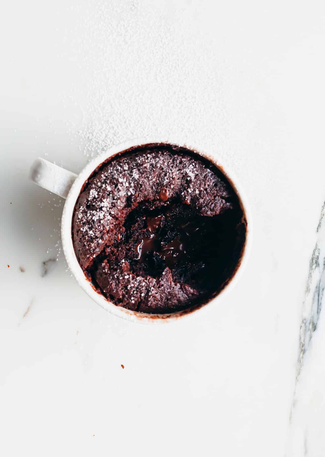 Vegan Gooey Chocolate Mug Cake Recipe