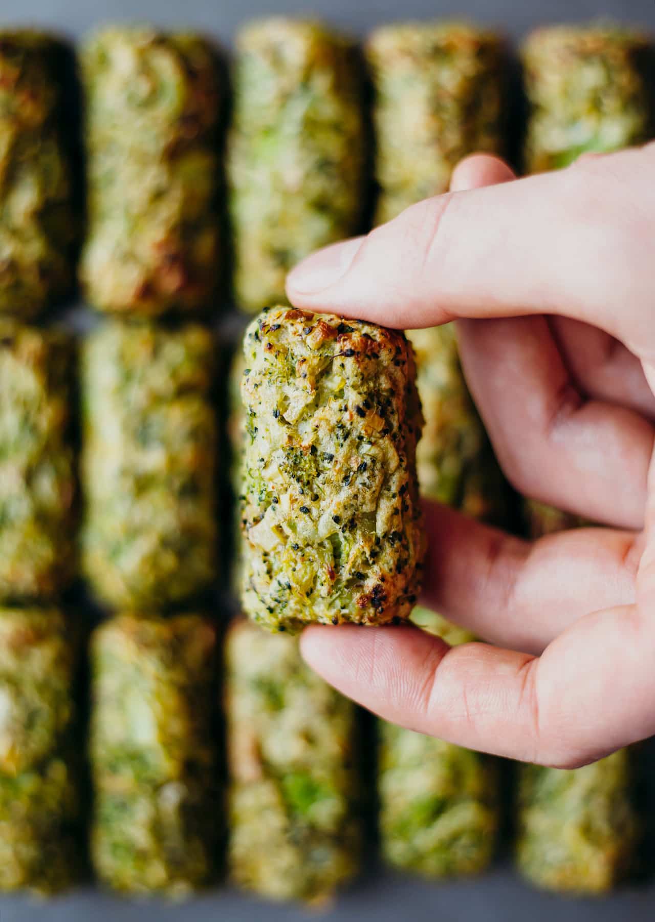 Low Waste Broccoli Tater Tots Vegan Recipe