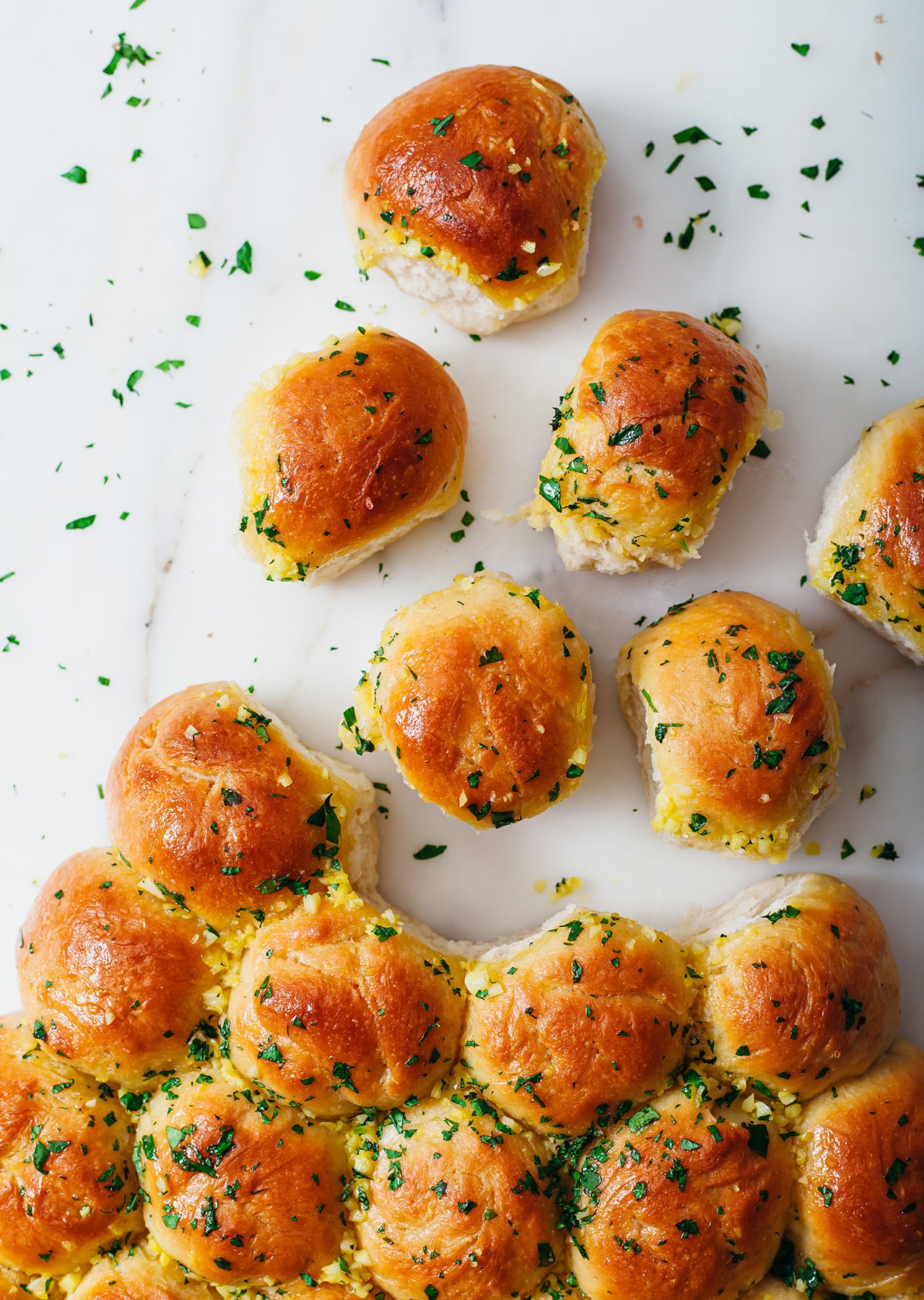 Garlic Bread Christmas Tree Sharer Vegan Recipe