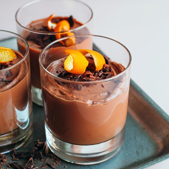 5-Ingredient Brandy Orange Chocolate Mousse Vegan Recipe