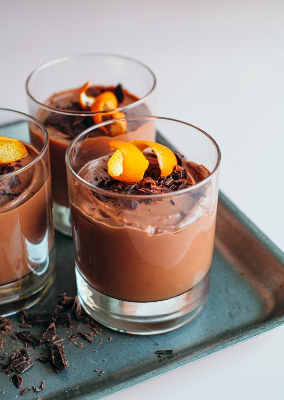 5-Ingredient Brandy Orange Chocolate Mousse Vegan Recipe