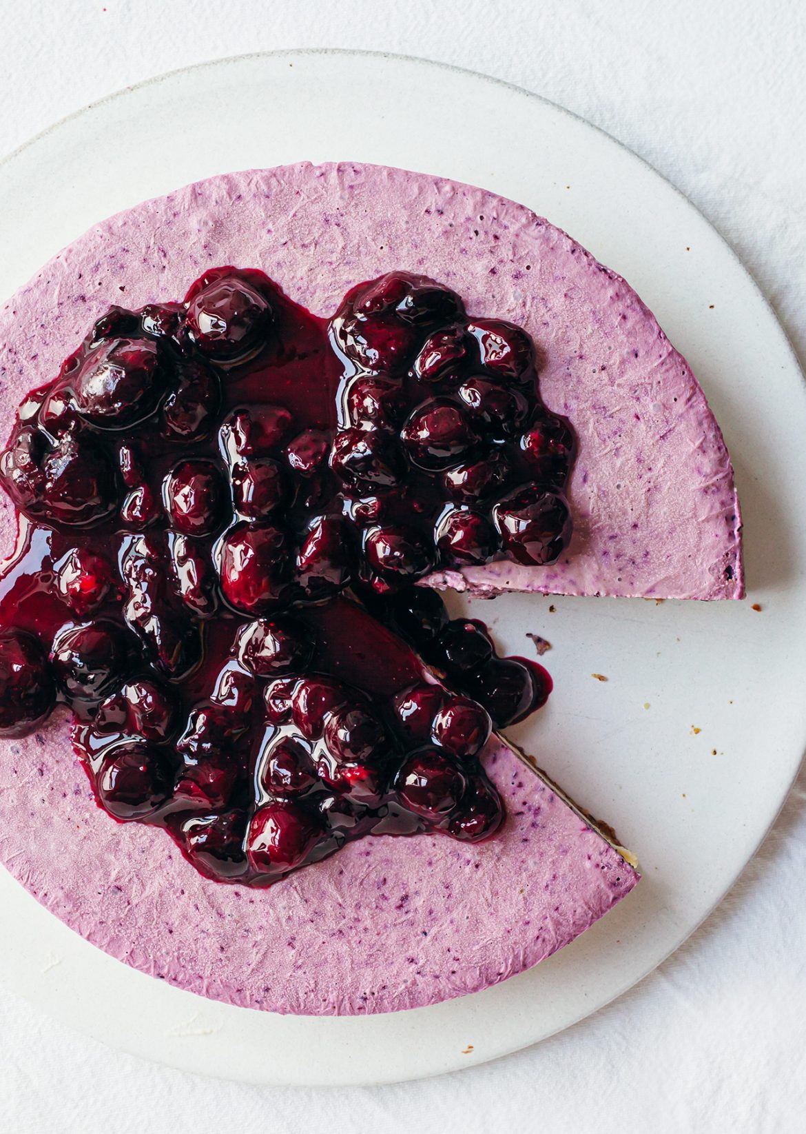 Vegan No Bake Blueberry Cheesecake Recipe