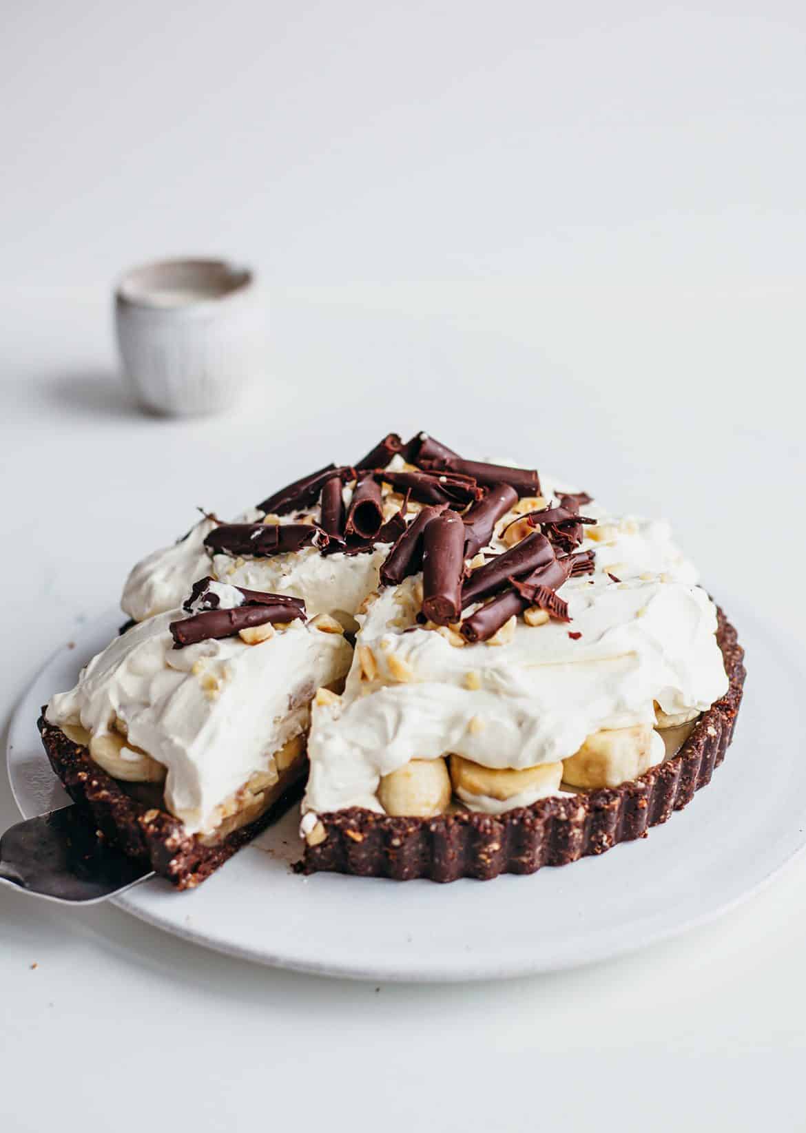 Chocolate & Hazelnut Banoffee Pie Vegan Recipe