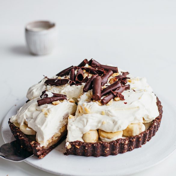 Chocolate & Hazelnut Banoffee Pie Vegan Recipe