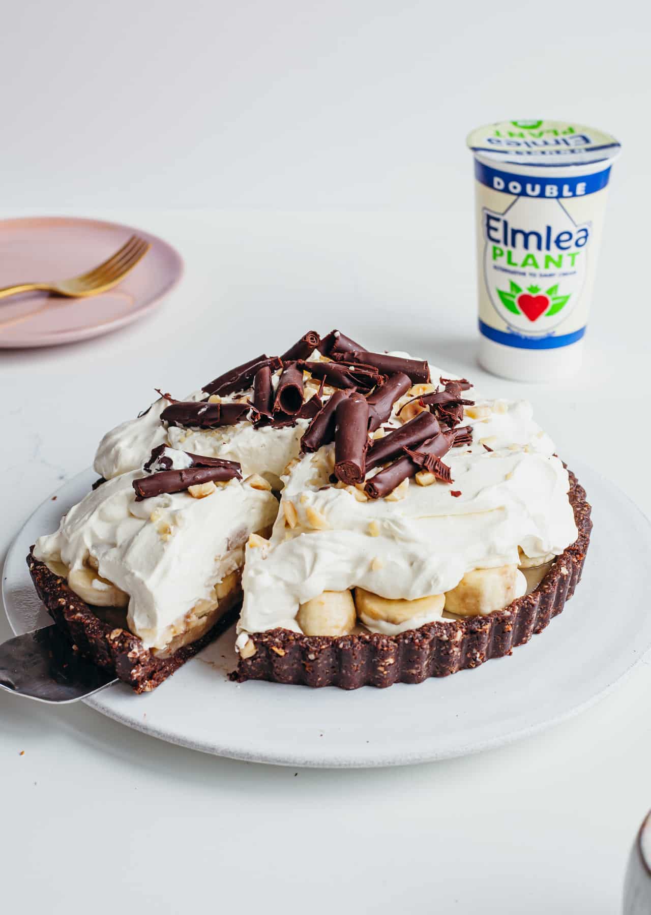 Chocolate & Hazelnut Banoffee Pie Vegan Recipe