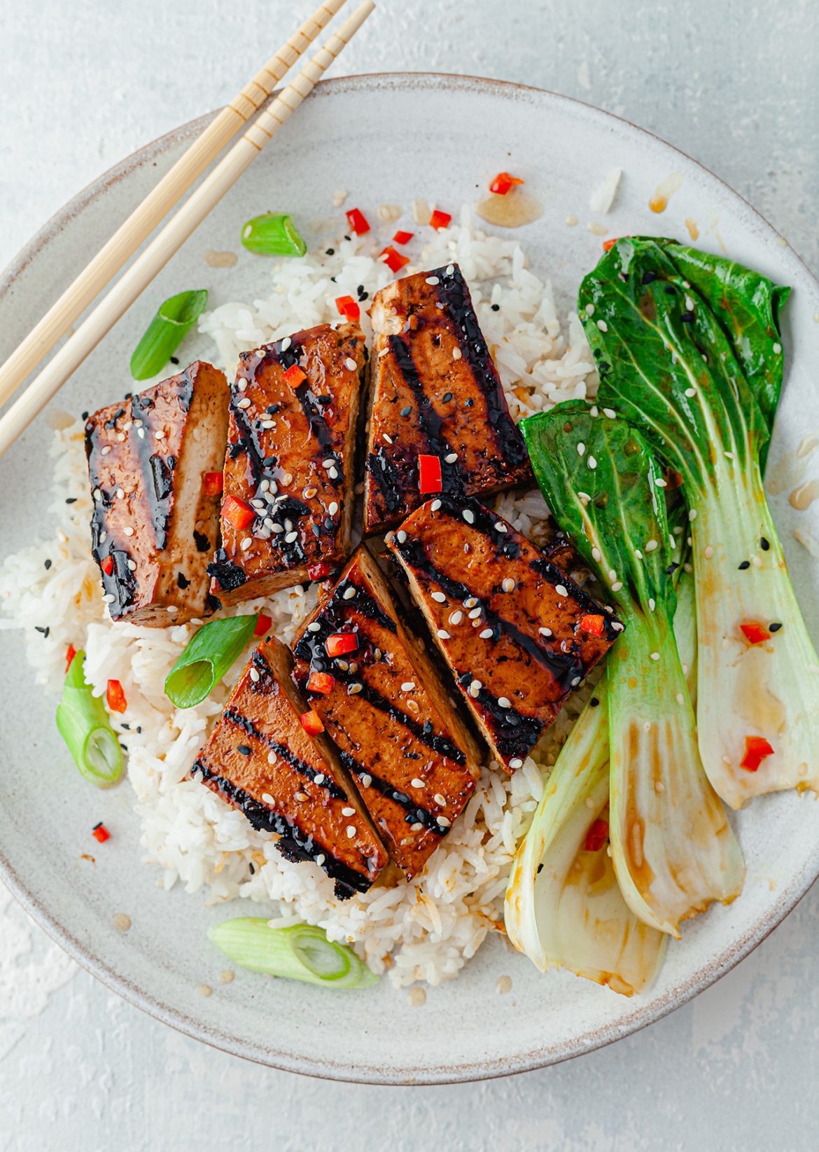 Griddled Teriyaki Tofu SO VEGAN