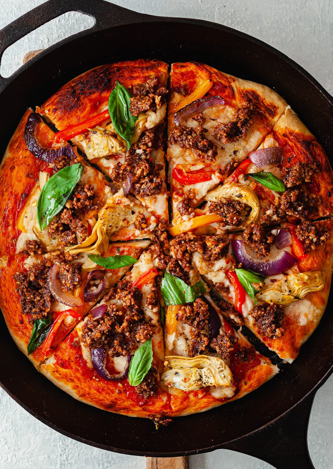 BBQ Walnut Meat Vegan Homemade Pizza Recipe