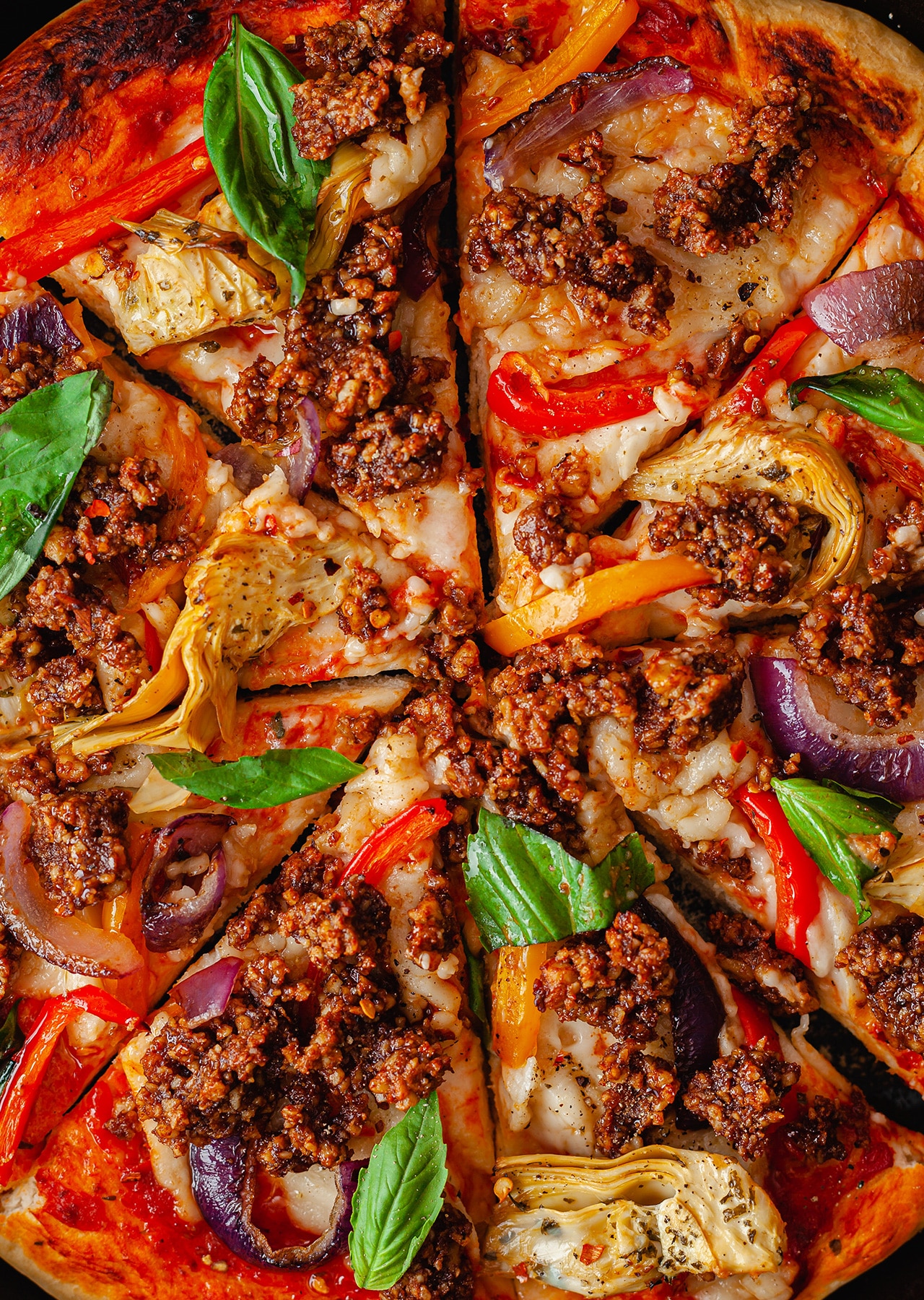 BBQ Walnut Meat Vegan Homemade Pizza Recipe