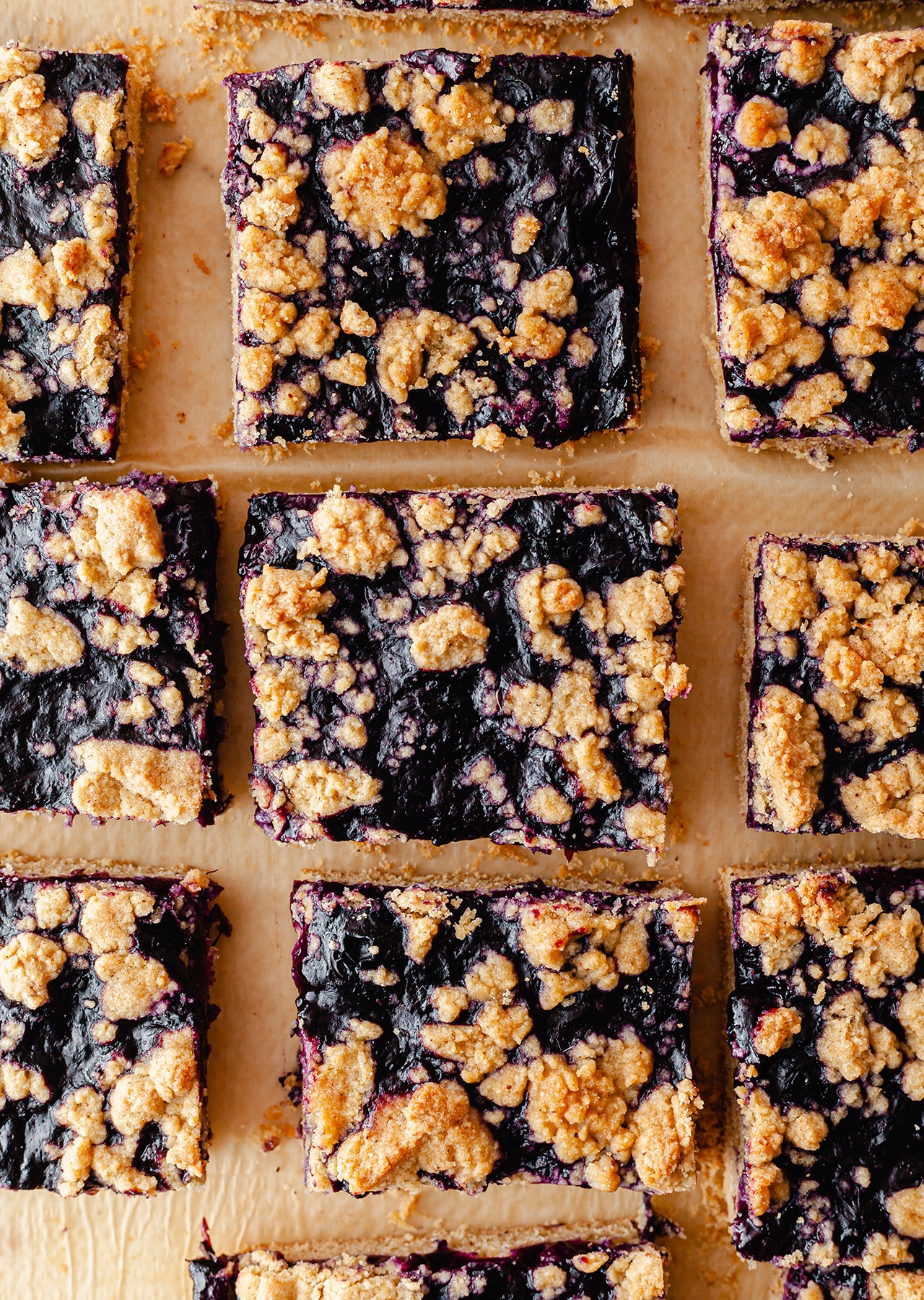 Vegan Blueberry Crumble Squares Recipe