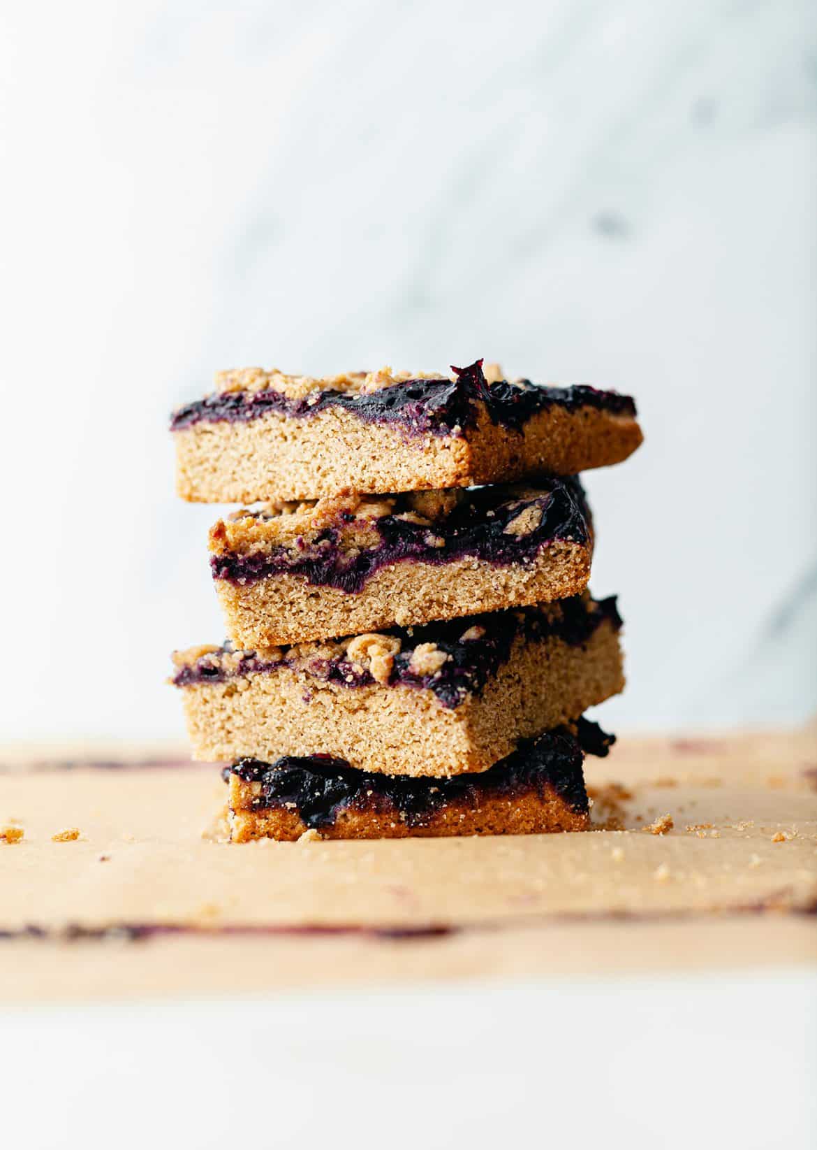 Vegan Blueberry Crumble Squares Recipe