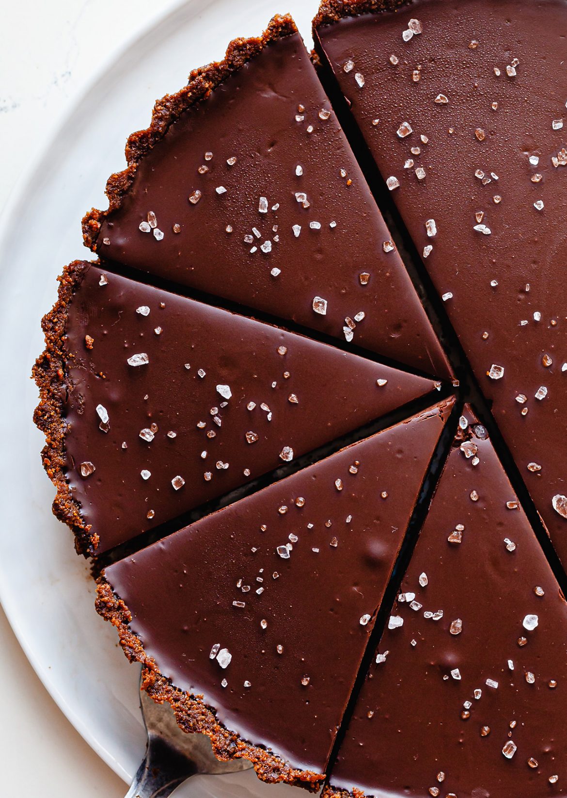 Salted Chocolate Orange Tart - SO VEGAN