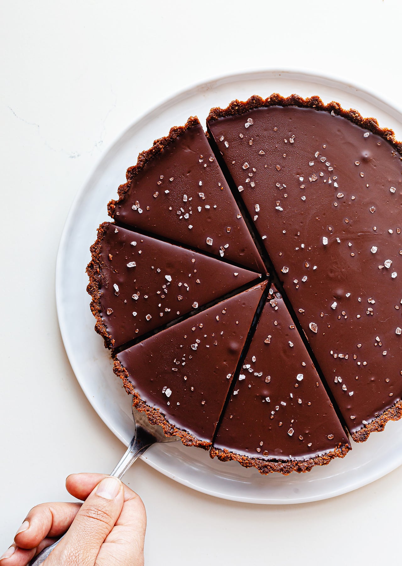 Vegan Salted Chocolate Orange Tart Recipe