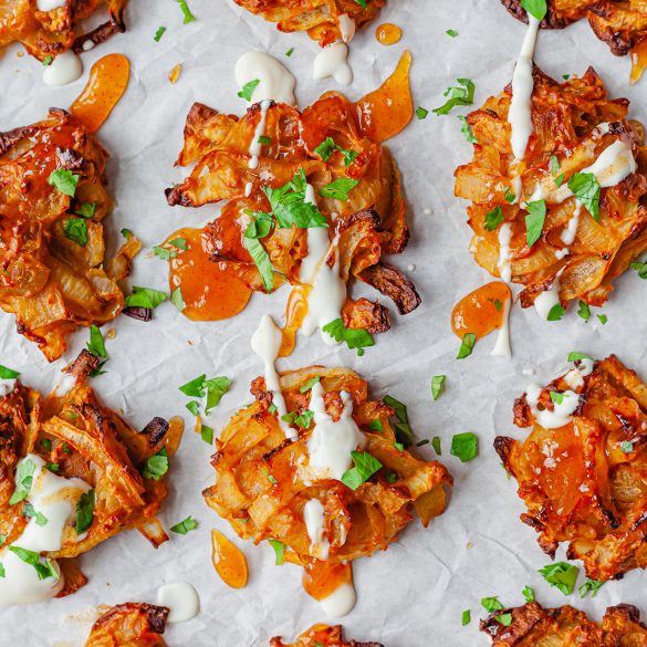 Vegan Baked Onion Bhajis Recipe