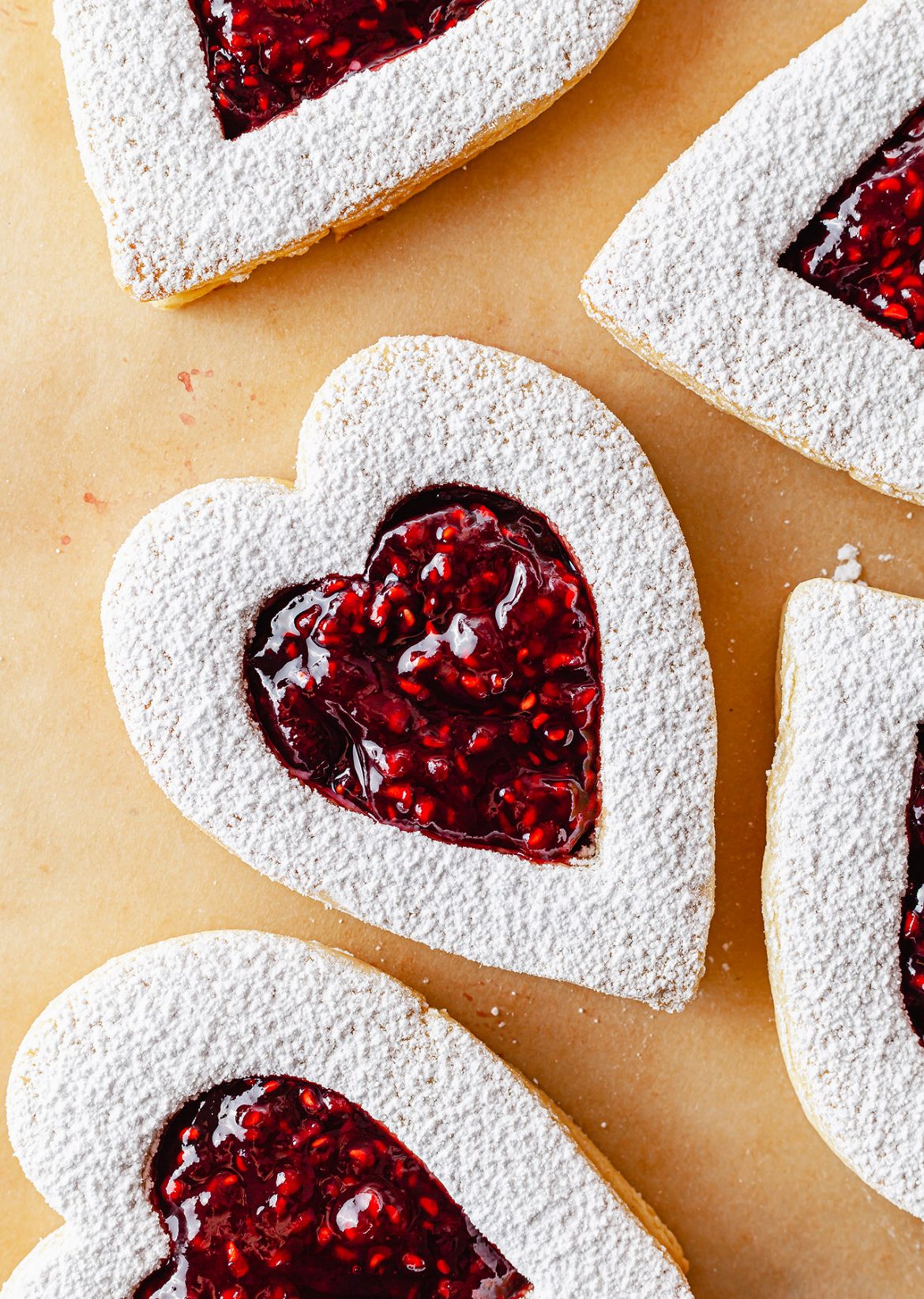 Vegan Jammy Heart Jam Biscuits Recipe