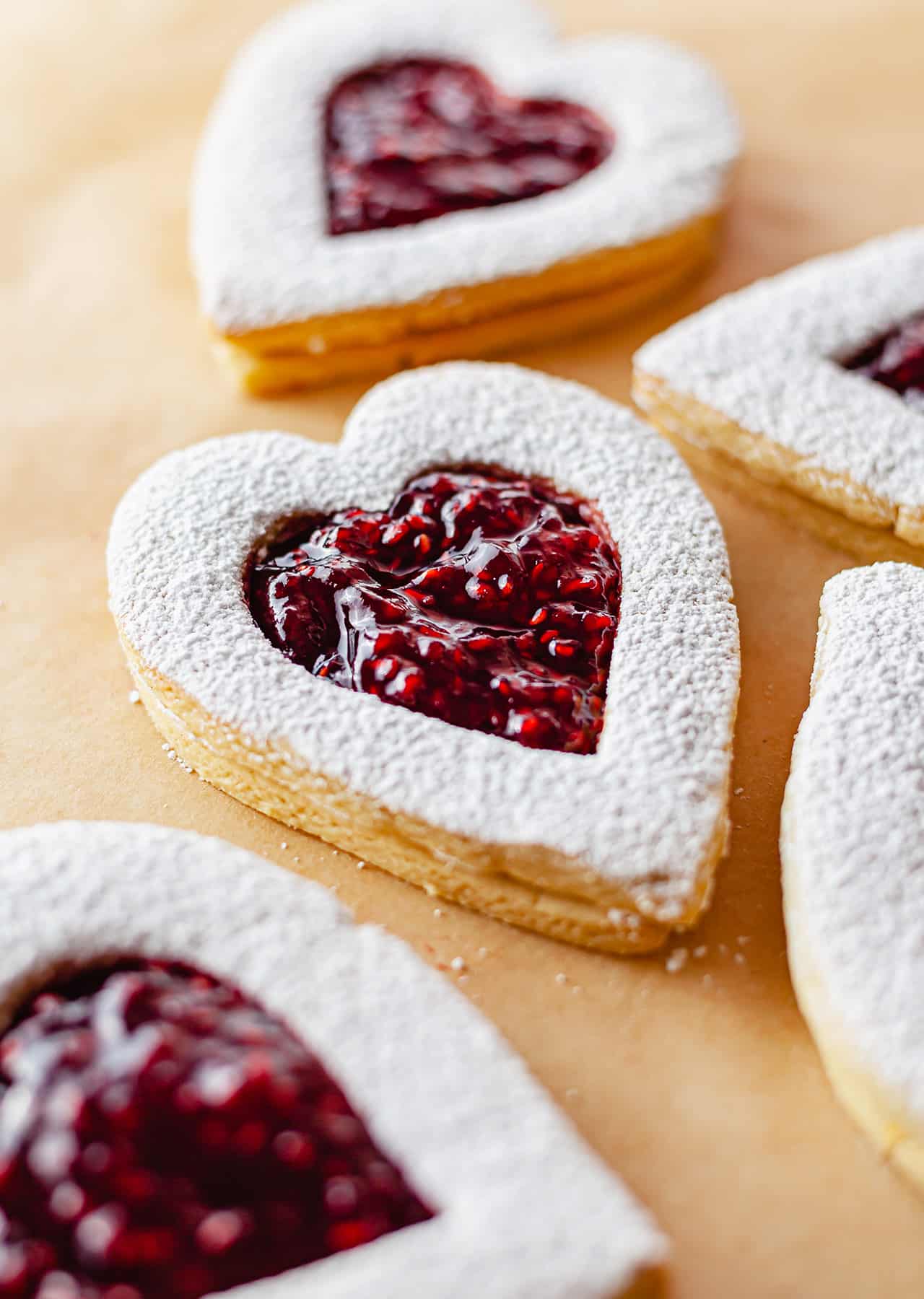 Vegan Jammy Heart Jam Biscuits Recipe