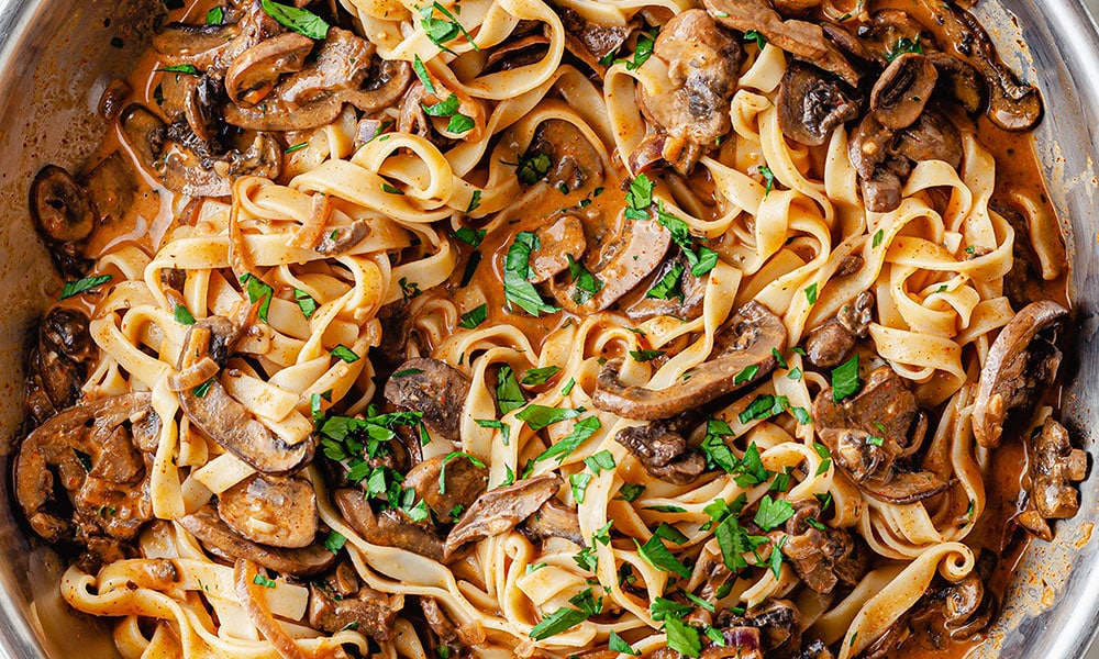 Mushroom Stroganoff - SO VEGAN