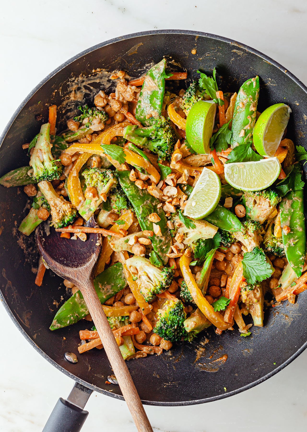 Vegan 15 Minute Peanut Butter Stir Fry Recipe