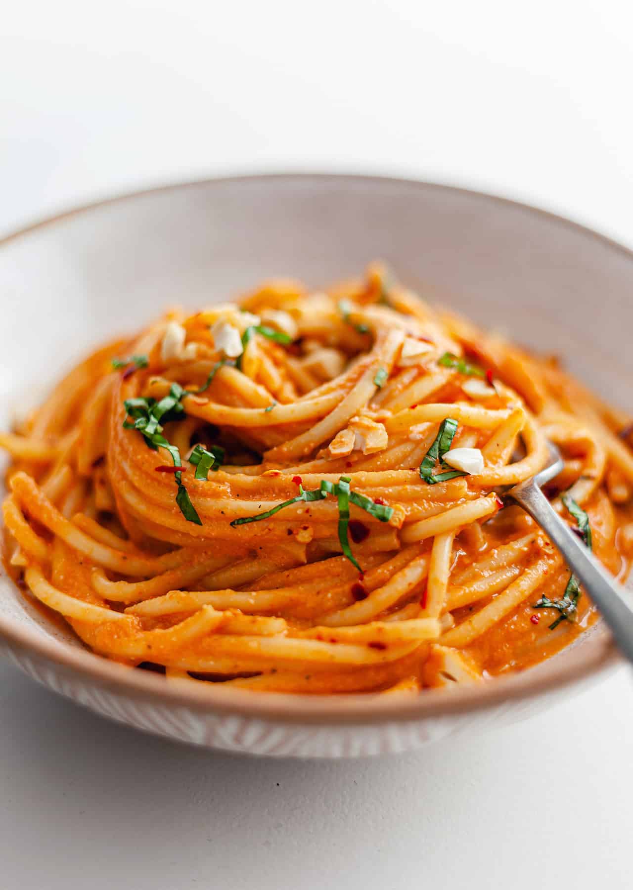 Vegan Roasted Red Pepper Pasta Recipe