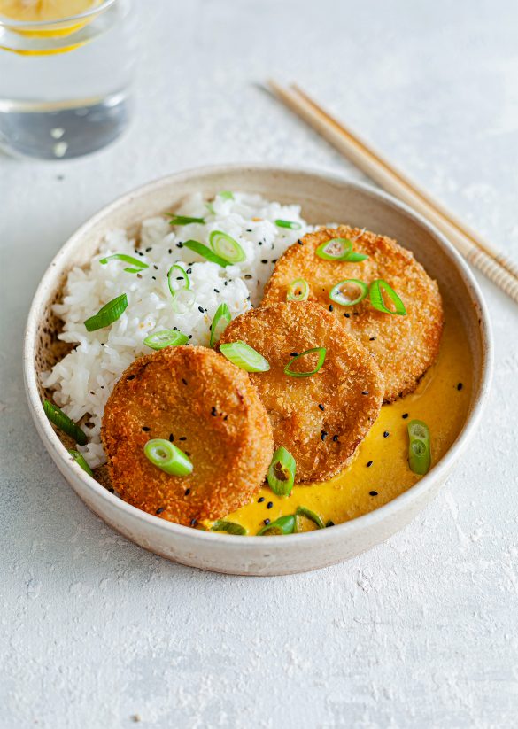 Vegan Aubergine Katsu Curry