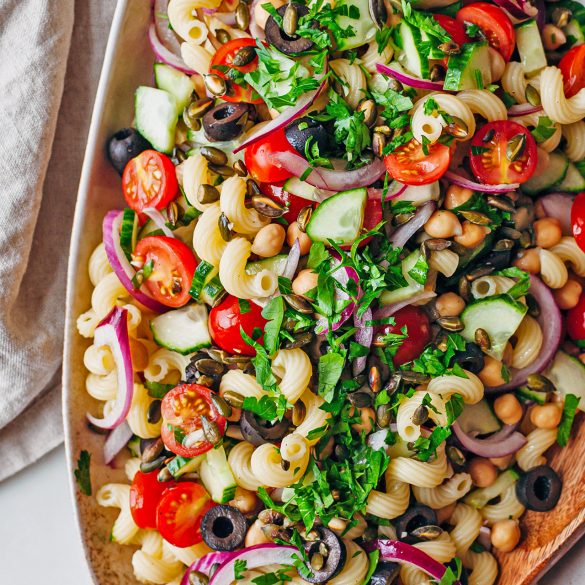 Vegan 15 Minute Pasta Salad