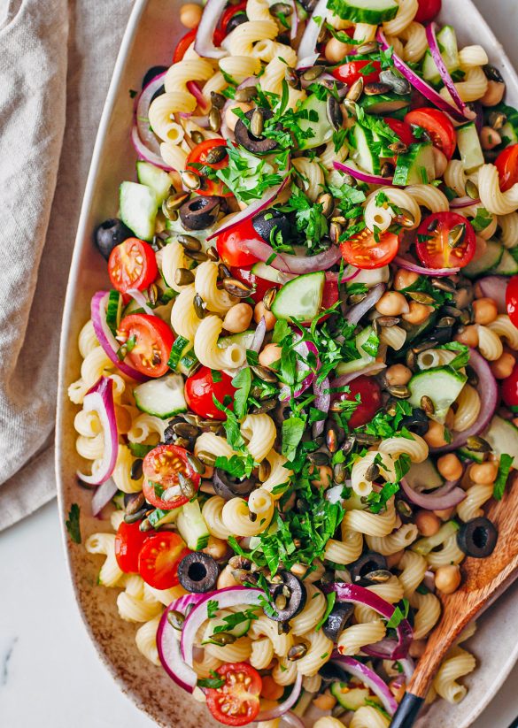 Vegan 15 Minute Pasta Salad