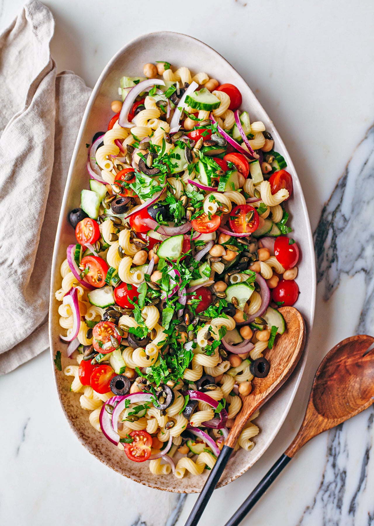 Vegan 15 Minute Pasta Salad