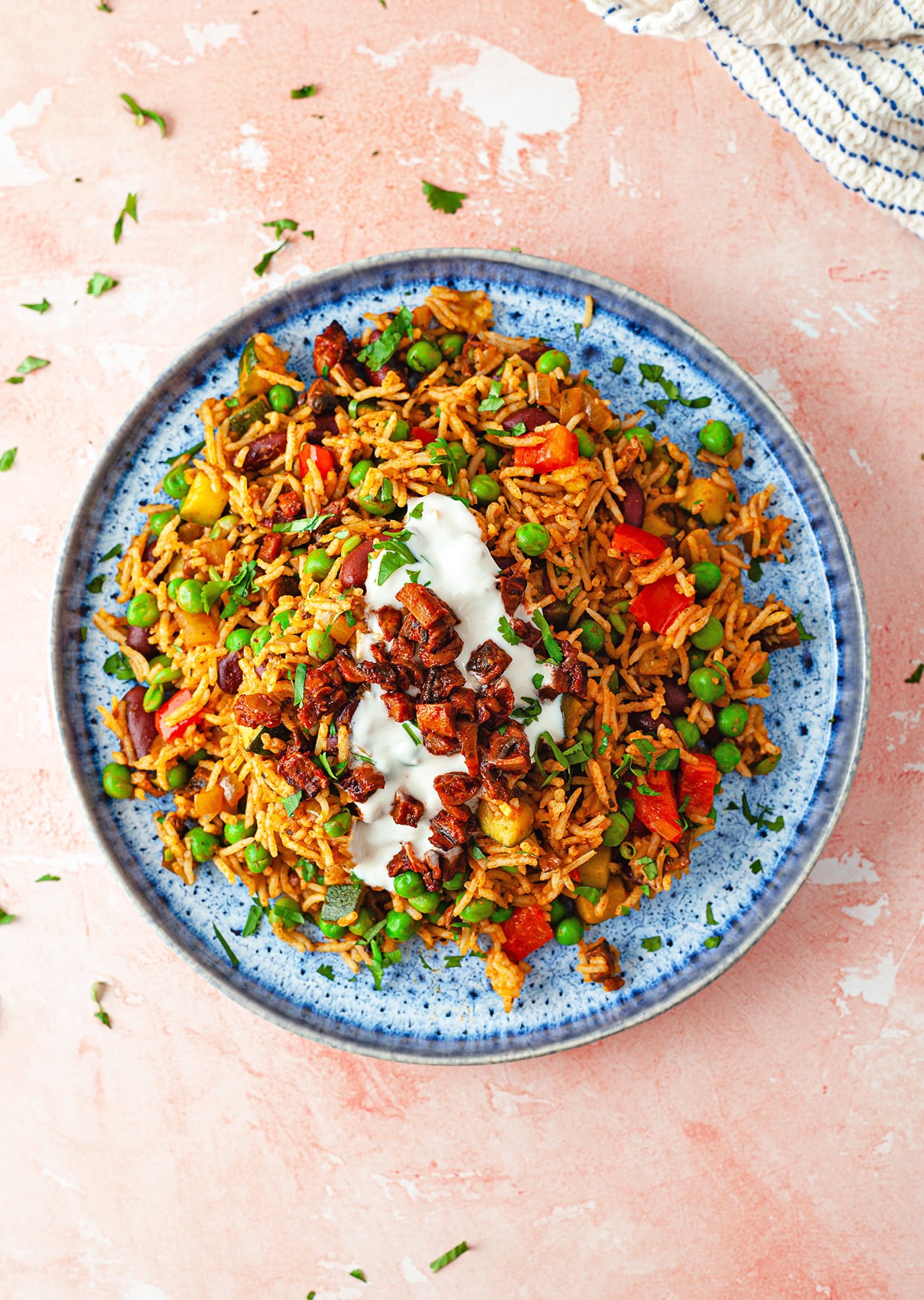 Vegan Chorizo Mushroom Cajun Fried Rice Recipe