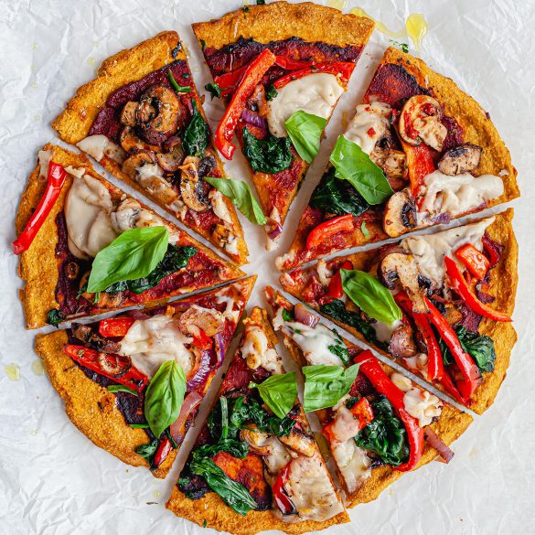 Sweet Potato Crust Pizza - SO VEGAN