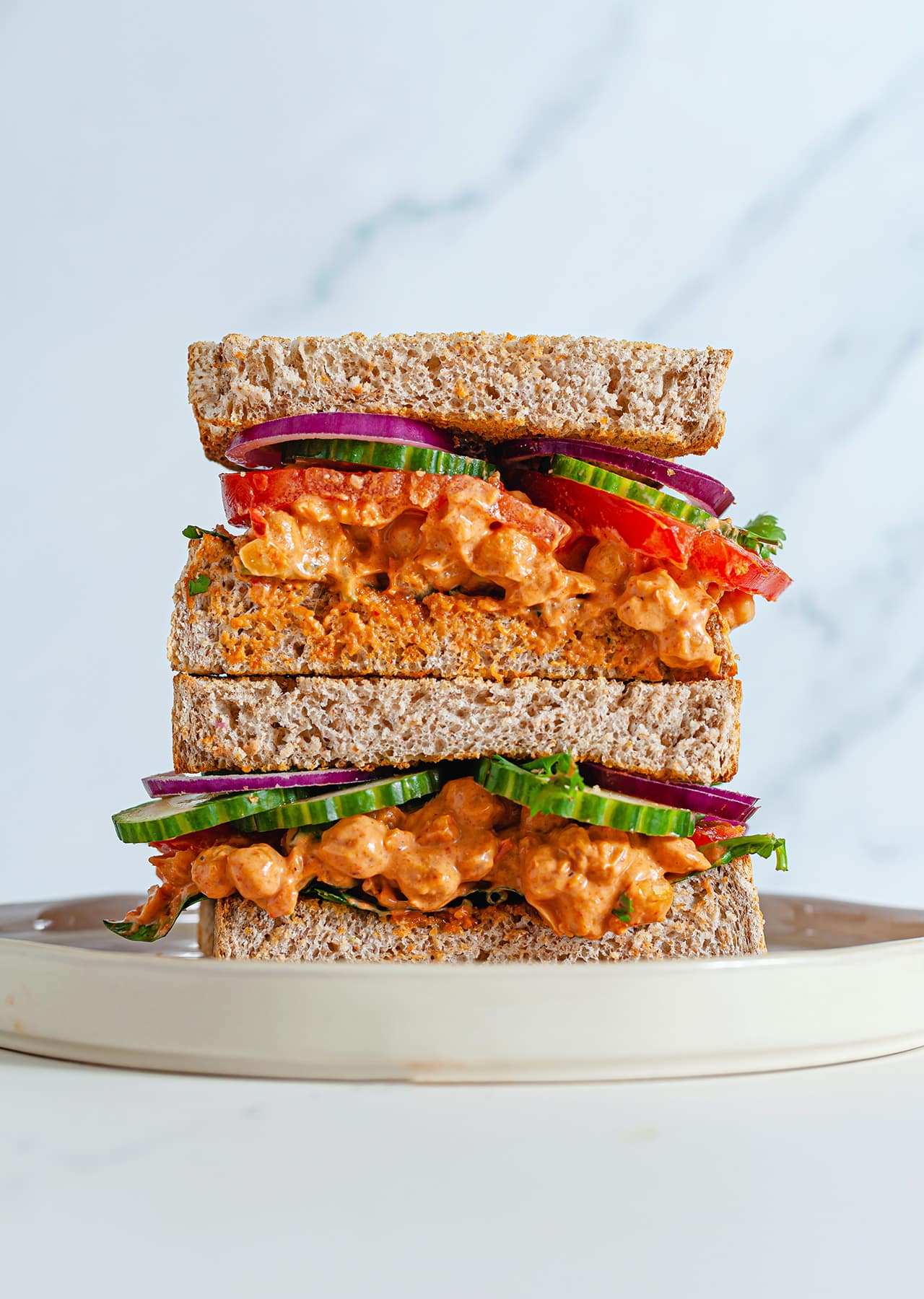 Vegan Chickpea Masala Sandwich Recipe