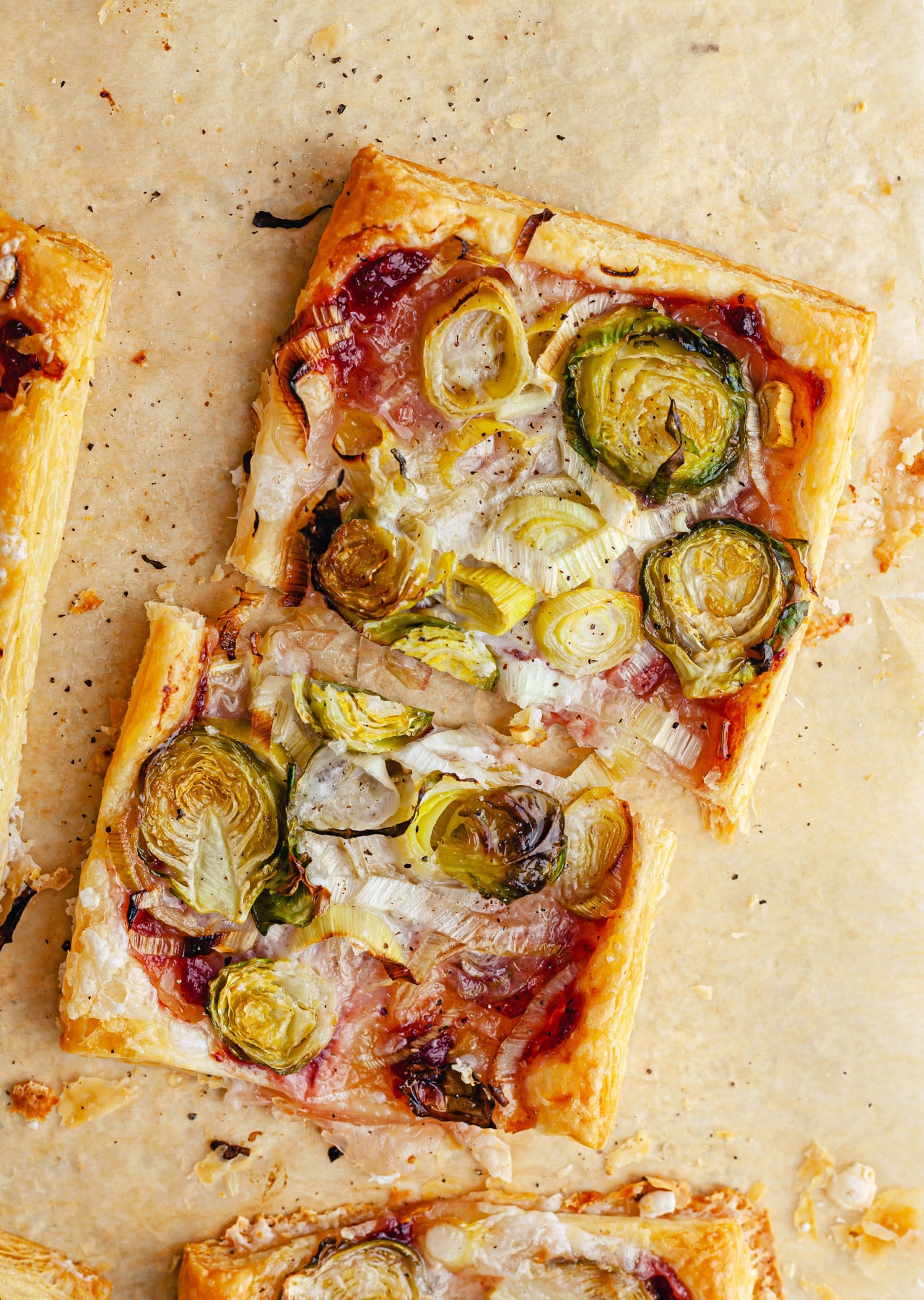 Leek + Brussels Sprouts Tarts Vegan Recipe