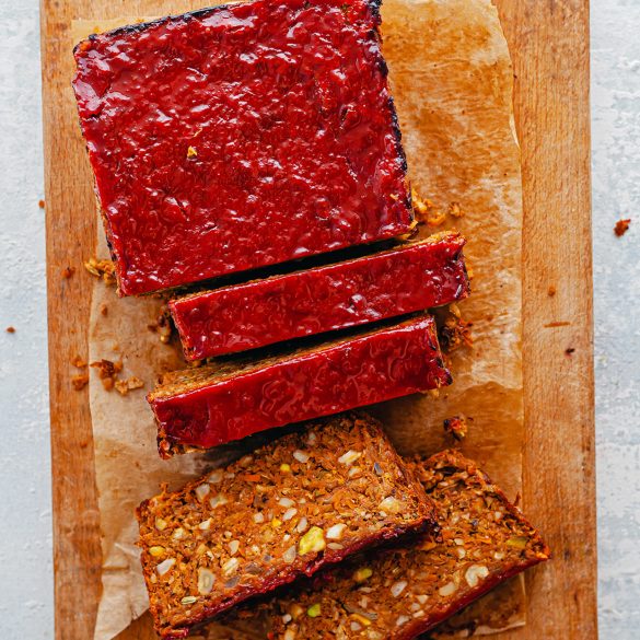 Vegan Lentil Chickpea Meatloaf Recipe