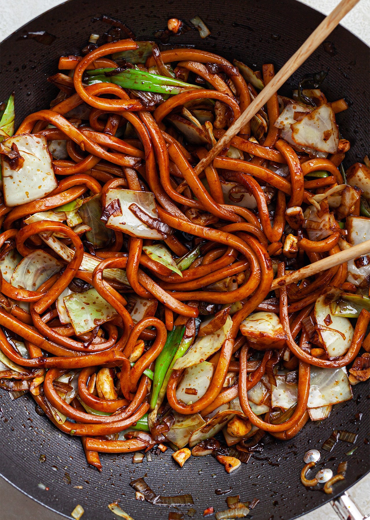 vegan cabbage udon noodles recipe