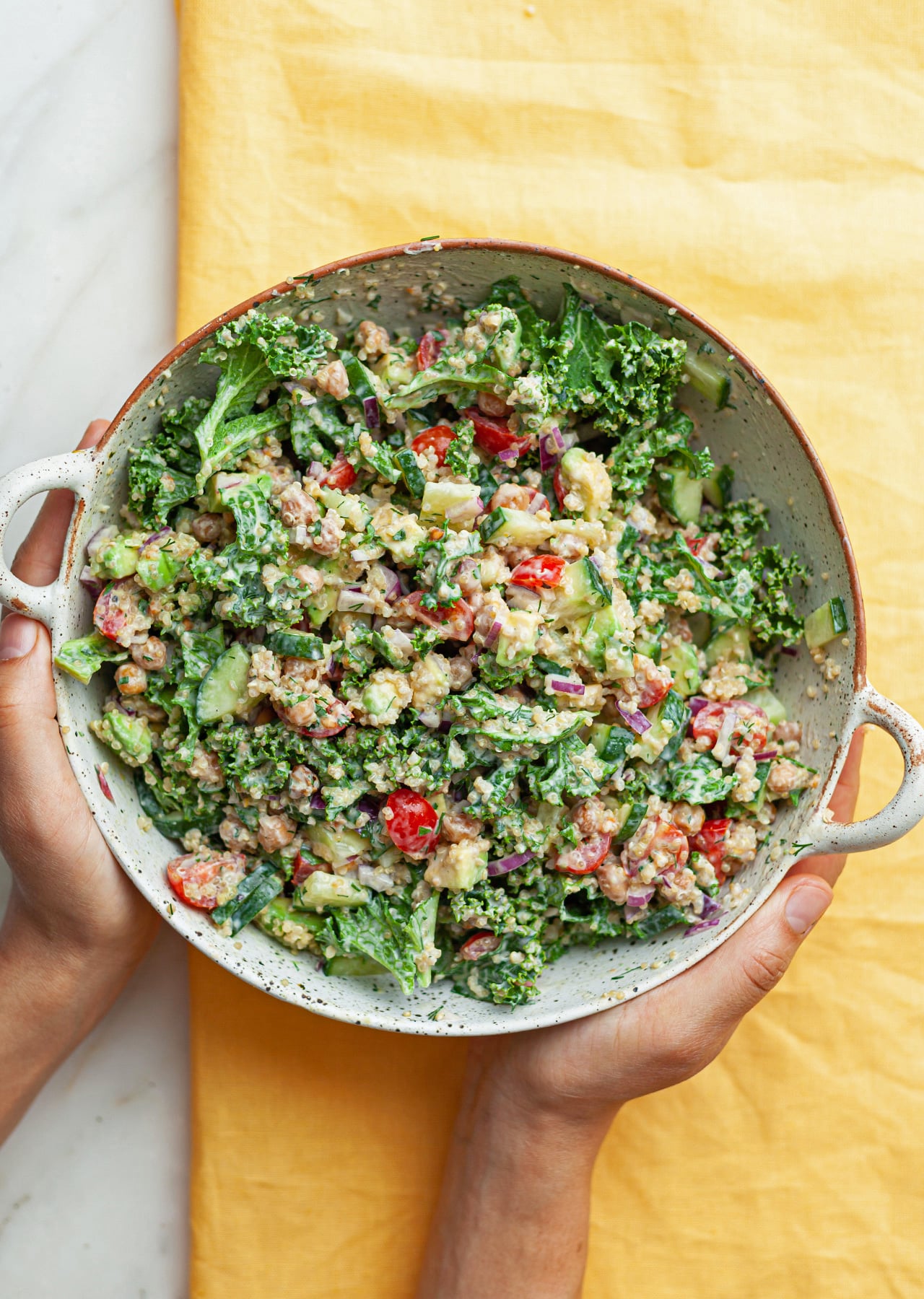 Quinoa Ranch Salad Vegan Recipe