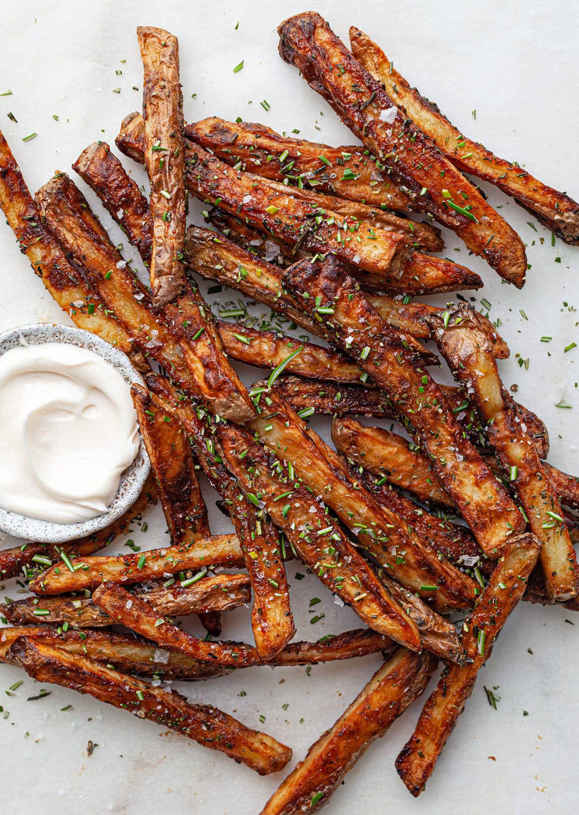 Miso maple rosemary vegan fries recipe