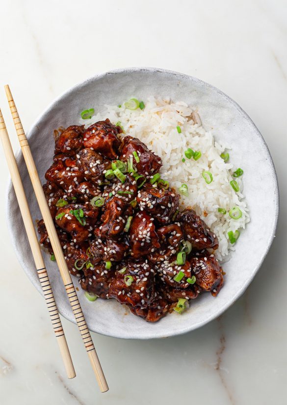 Vegan orange chicken recipe