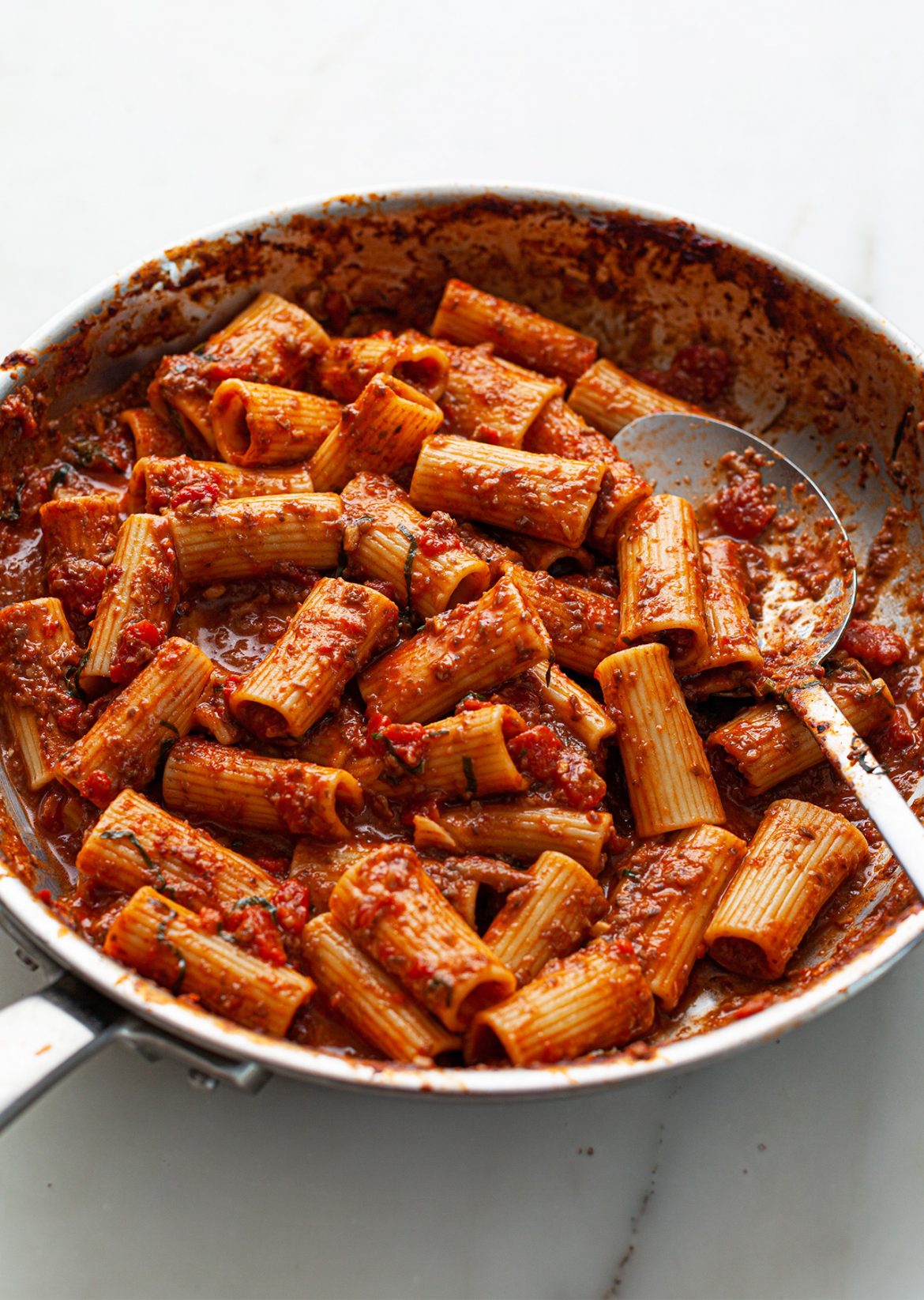 Vegan Spicy Mushroom Ragu Rigatoni Recipe