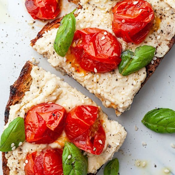 Creamy Butter Bean Mash On Toast Vegan Recipe
