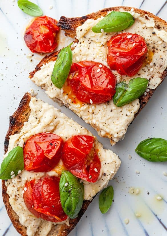 Creamy Butter Bean Mash On Toast Vegan Recipe