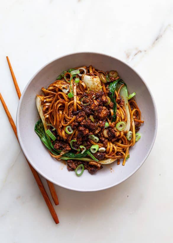 15 Minute Dan Dan Style Noodles