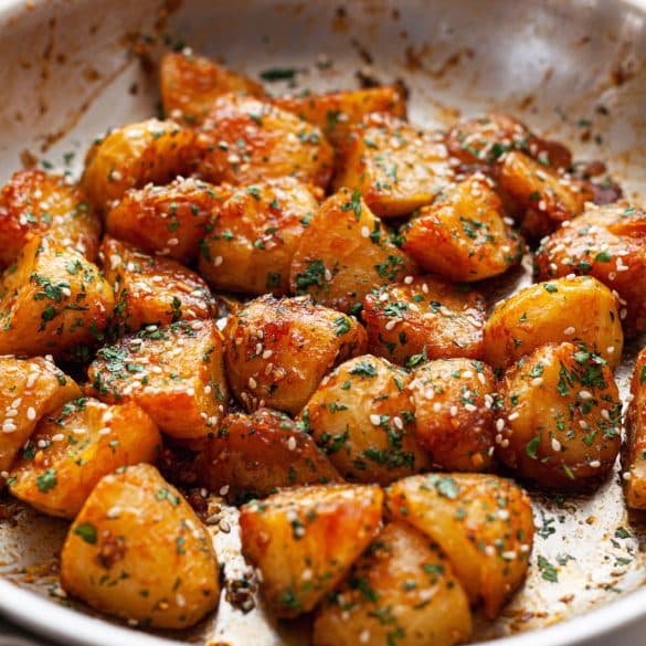 Sriracha Glazed Roast Potatoes