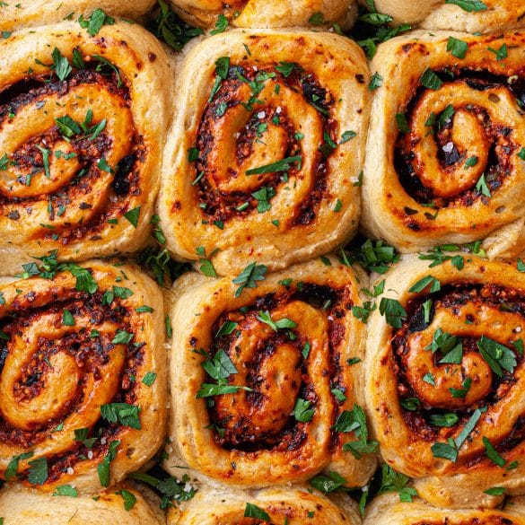 Romesco Bread Swirls